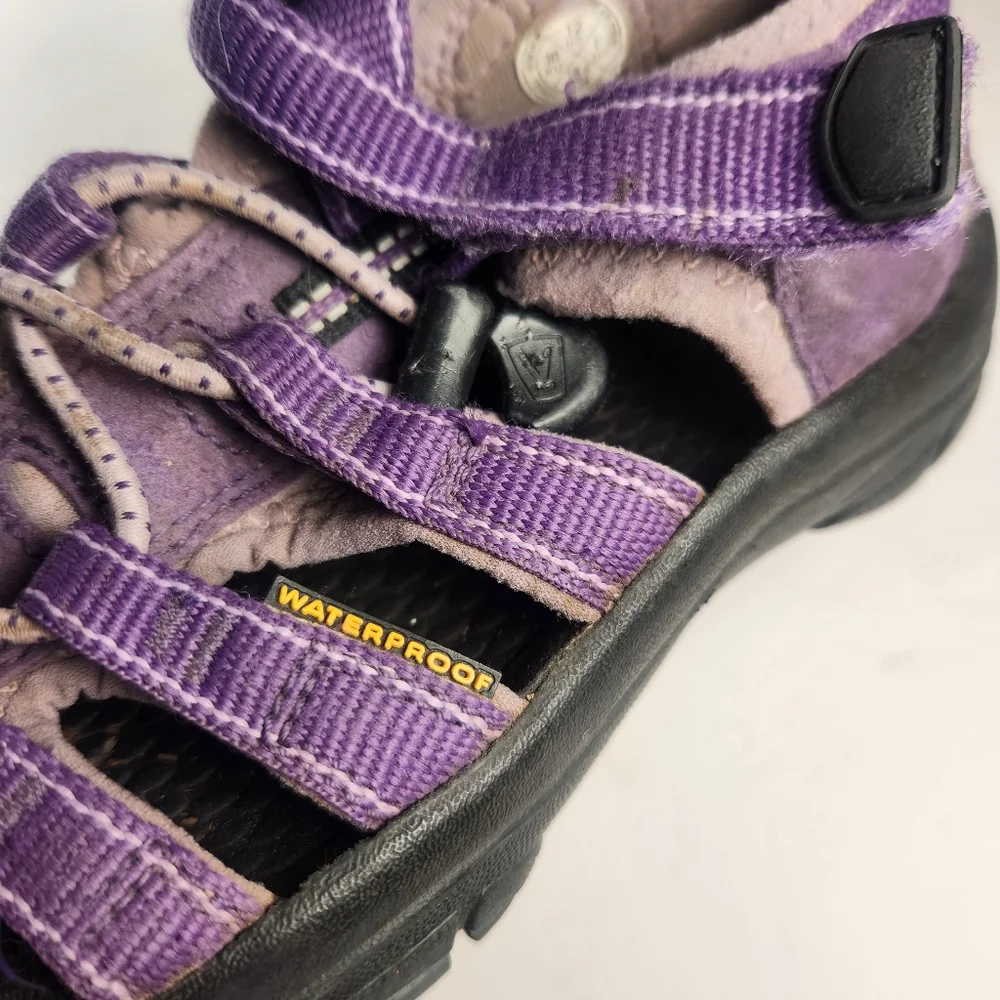 KEEN Kids Sandal Size 12 Purple Fisherman Outdoor Cap Toe Washable Shoes - Picture 11 of 12